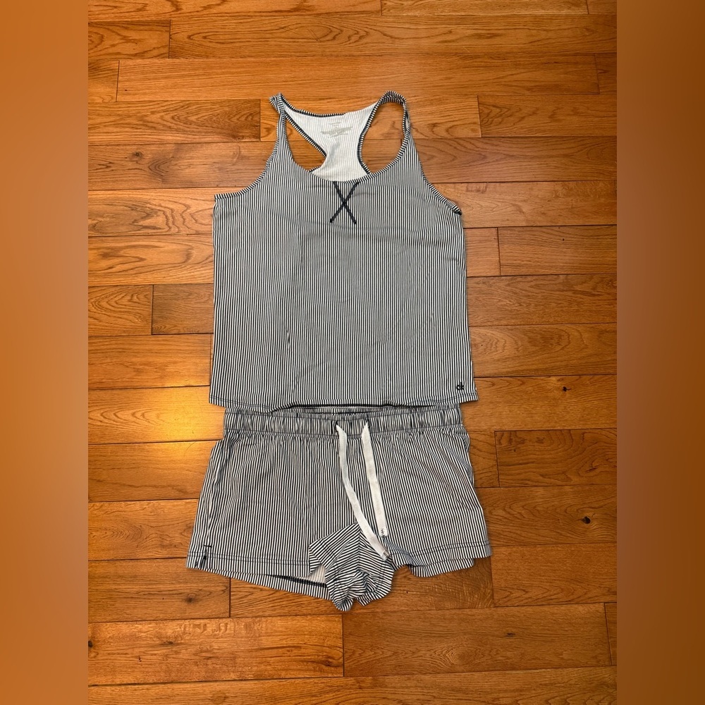 Calvin Klein Striped Lounge Set